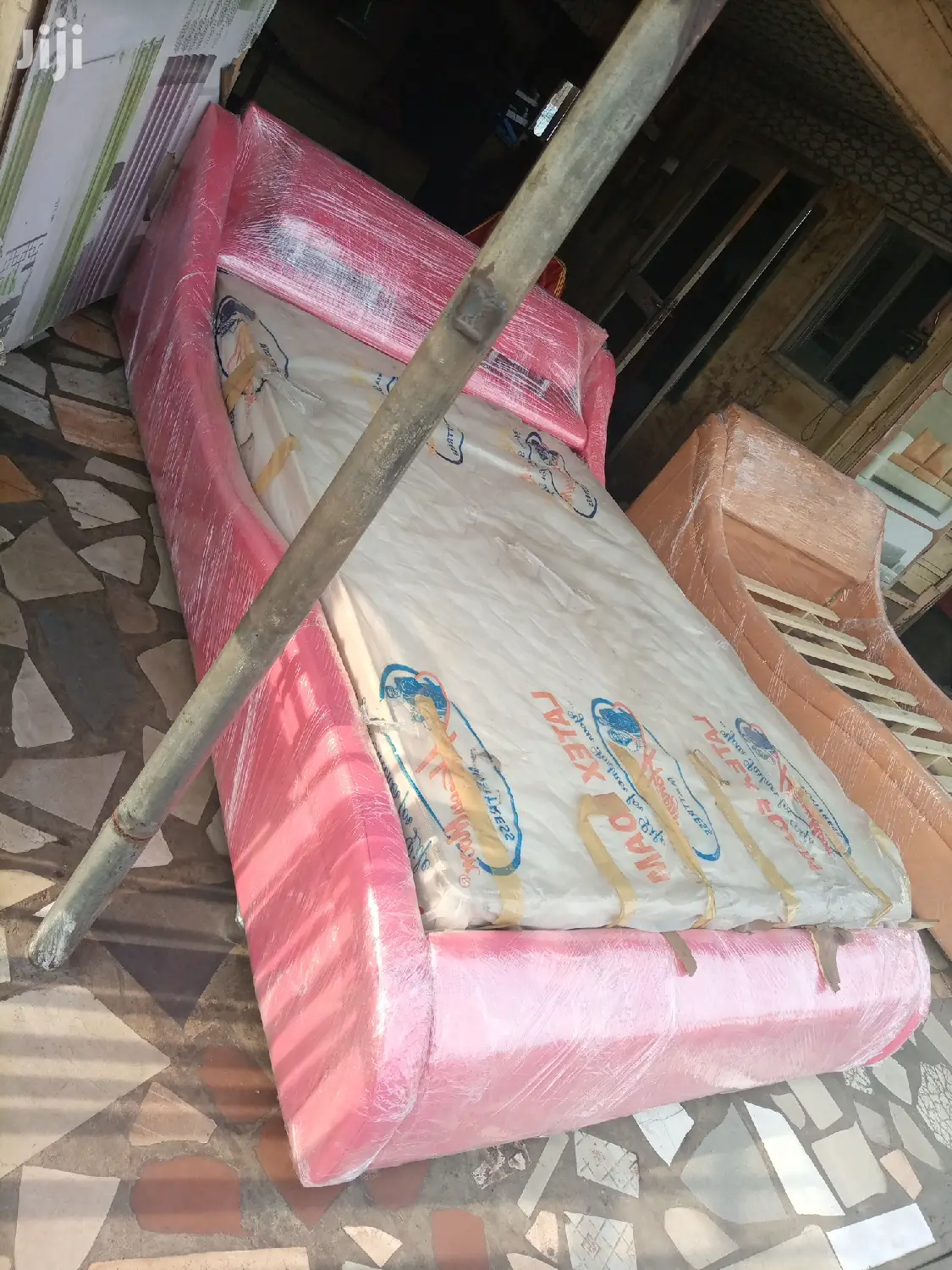 Pinky Queensize Bed Witj Mattress . Free Delivery