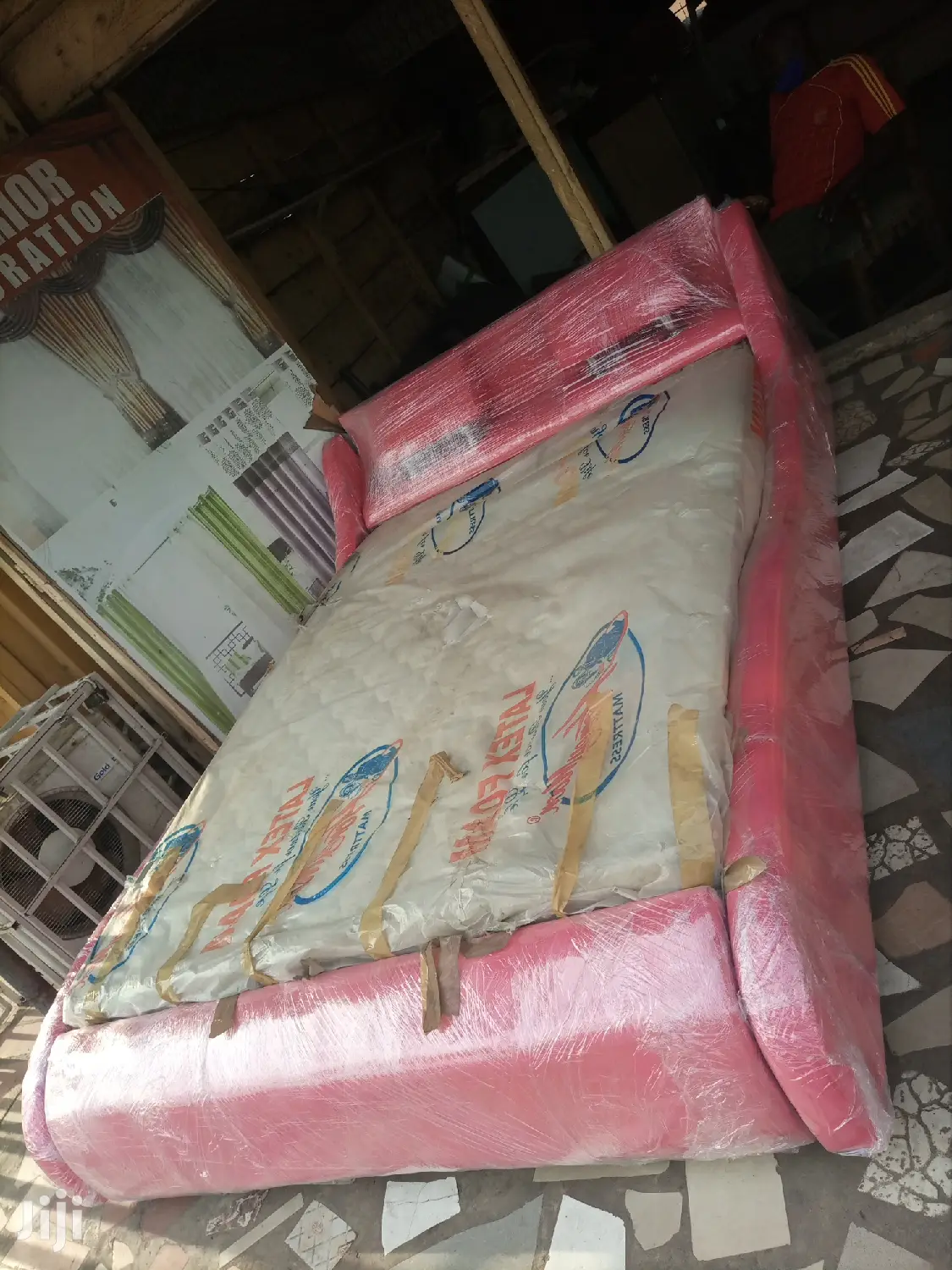Pinky Queensize Bed Witj Mattress . Free Delivery
