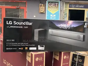 LG SL9Y 500W 4.1.2 Ch Sound Bar With Meridian Technology