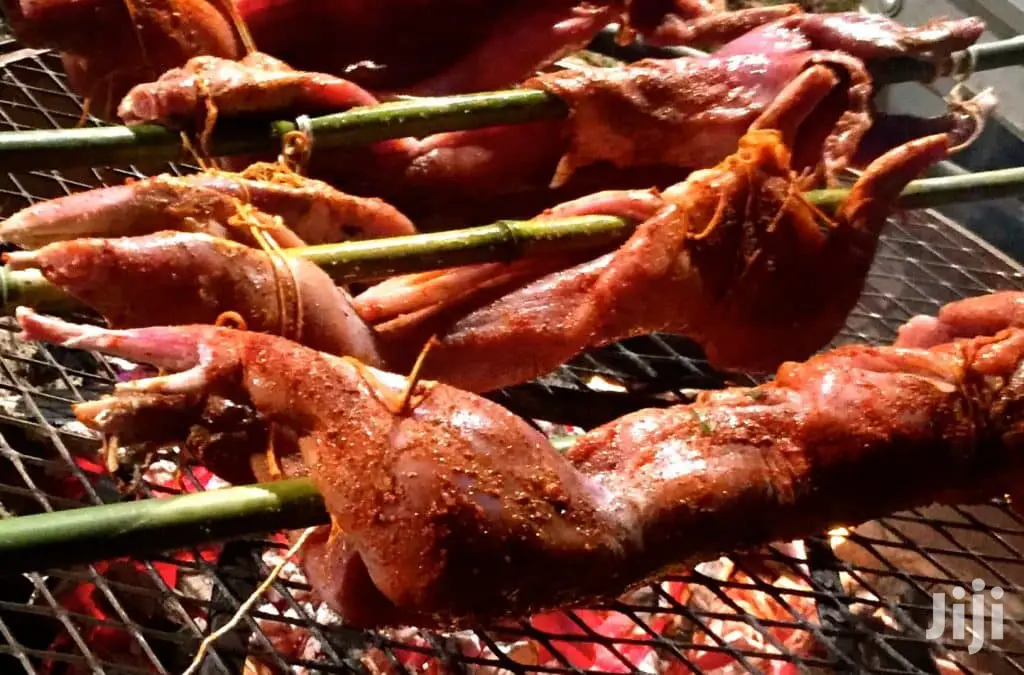 Dressed, Grilled and Seasoned Rabbit Meat
