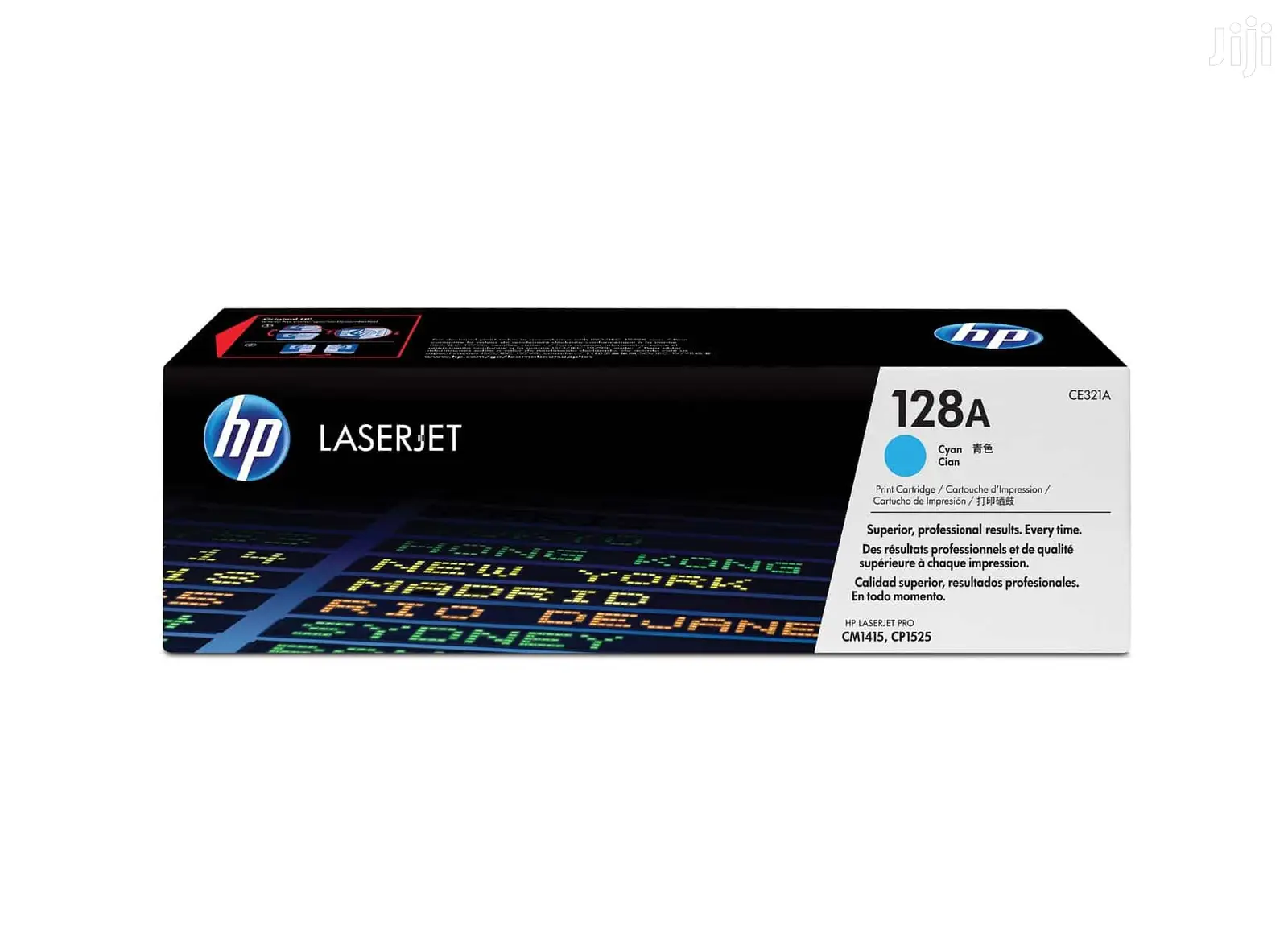 HP 128A Cyan Original Laserjet Toner Cartridge, CE321A