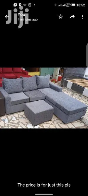Gray Colored Lshaped Sofa.Free Delivery ❤🖤