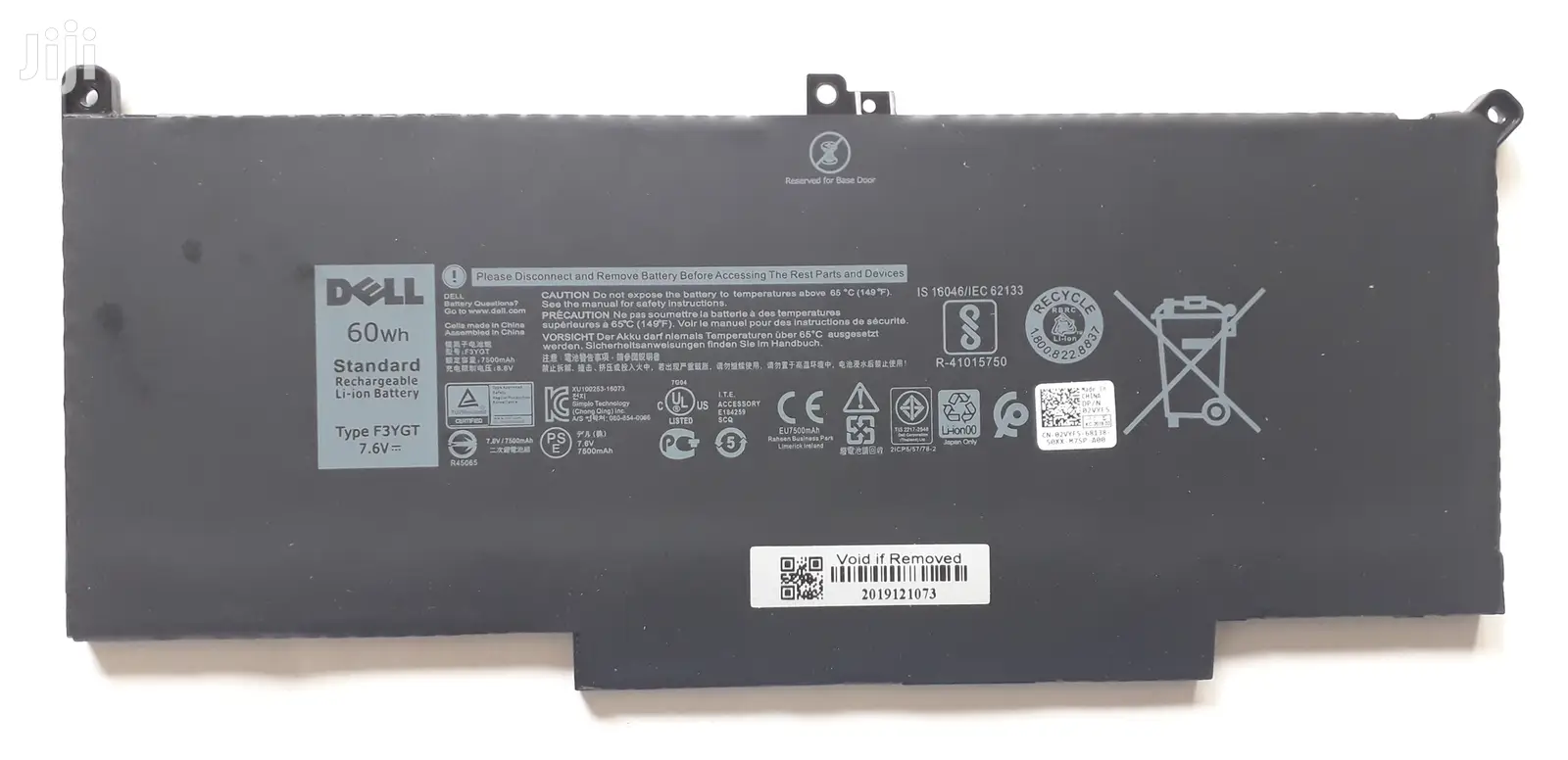 Original Dell Laptop Battery ( F3ygt ) Latitude E7280, E7480