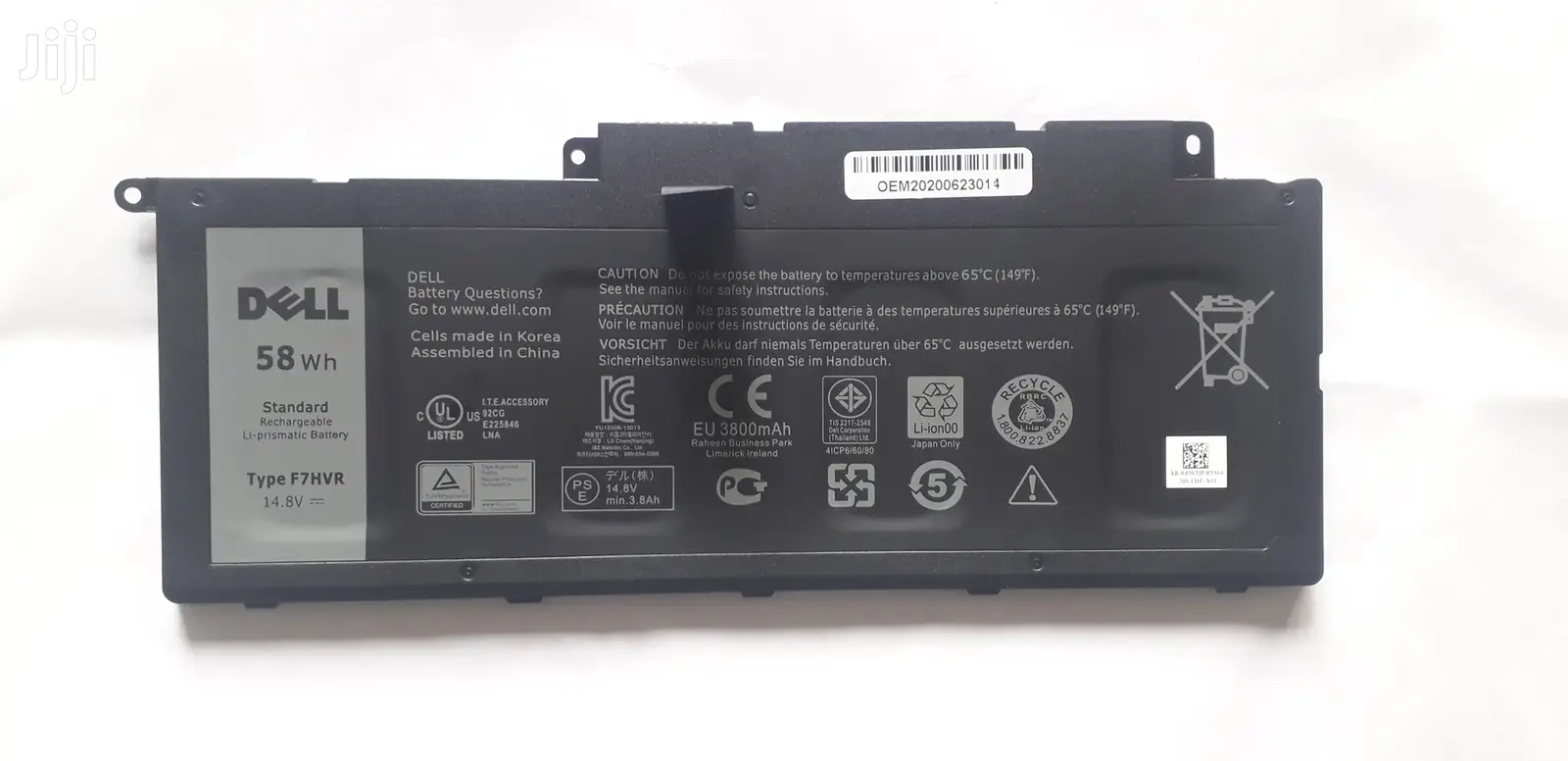 Original Dell Inspiron Battery F7hvr For 15 (7537) Series