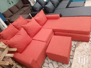 Orange Colored L Shaped With 2in1