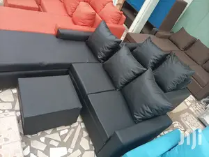 Leather Set. L Shape With 2in1