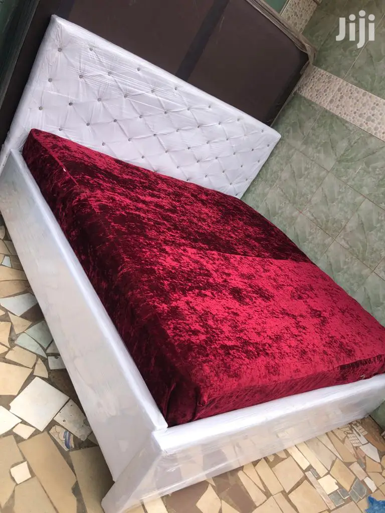 Pure White Kings Bed With Matress. Promotional