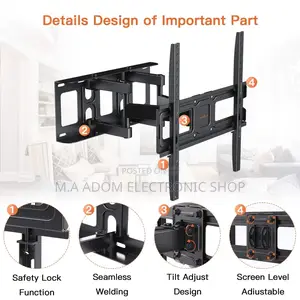 Tv Wall Mount Bracket Full Motion Dual Swivel Arti