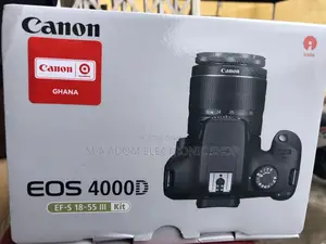Canon EOS 4000D DSLR Camera With 18-55mm F/3.5-5.6 III Lens