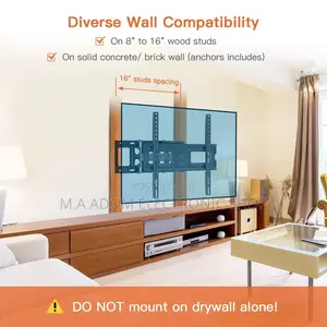 Double Swivel Adjustable Tv Wall Mount 26”-65”