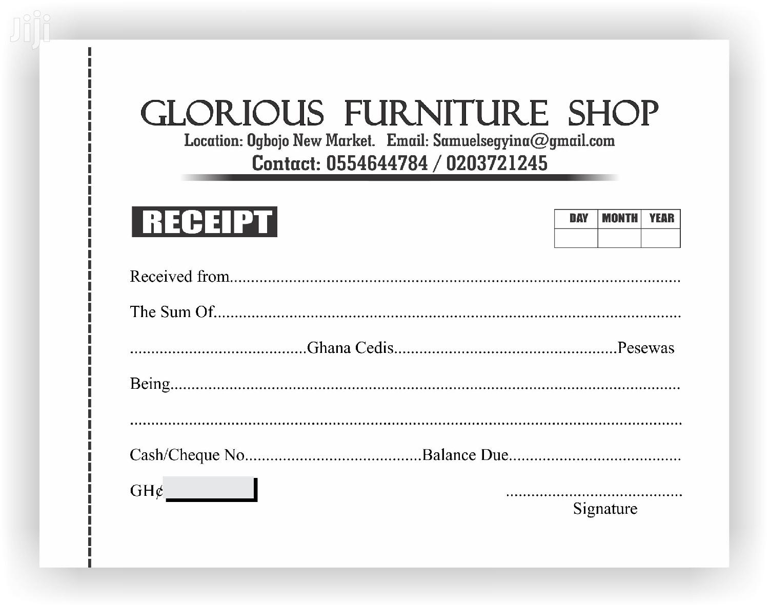 Receipt Books Invoice And More in Madina Computer & IT Services