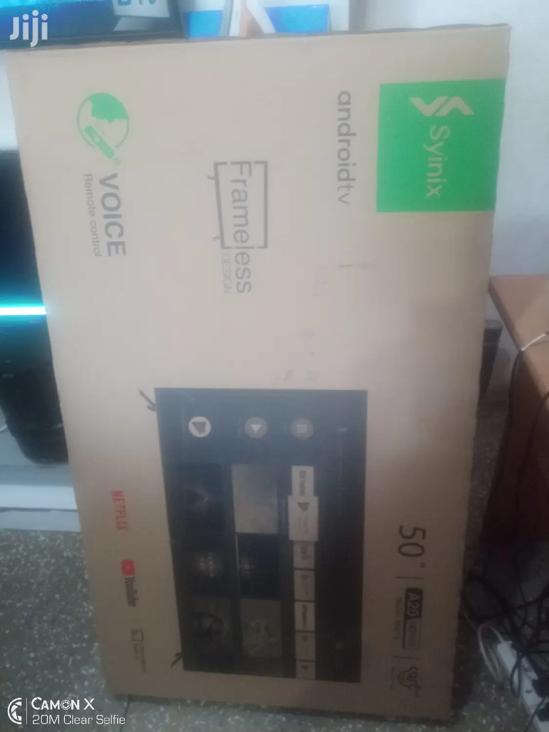 Syinix 50" Smart 4K Andriod A20 Flameless Tv