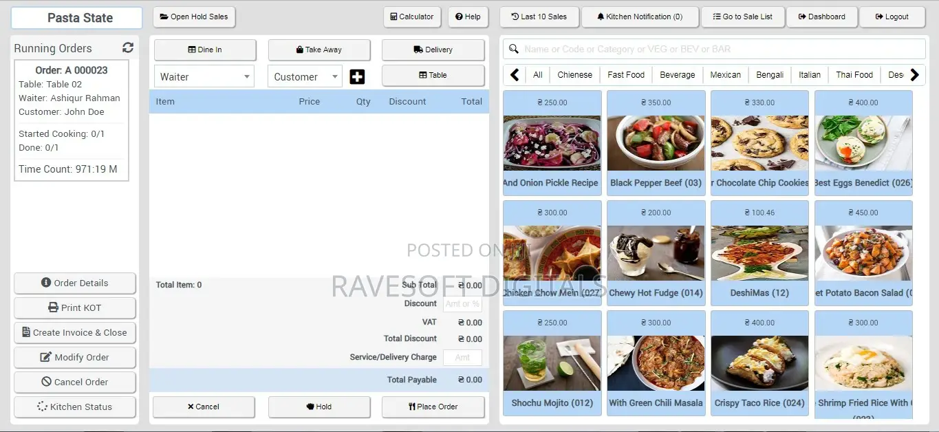 Restaurant Management Software