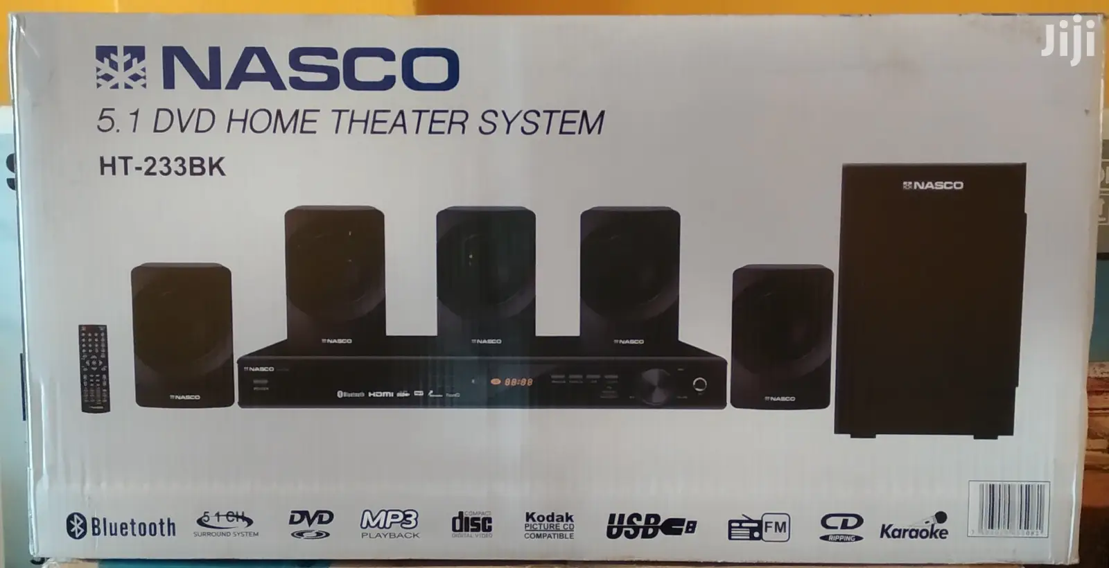 Nasco 5.1ch DVD Bluetooth Home Theater System