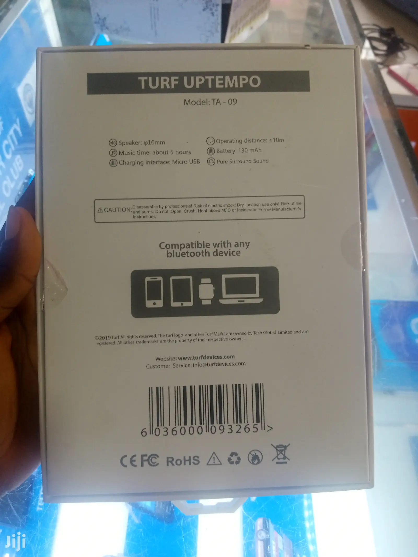Turf Uptempo Bluetooth Wireless Headphone With Mic