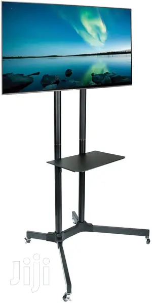 TV Stand Mount With Wheels and Shelf for 32-65 Inch LCD, LED