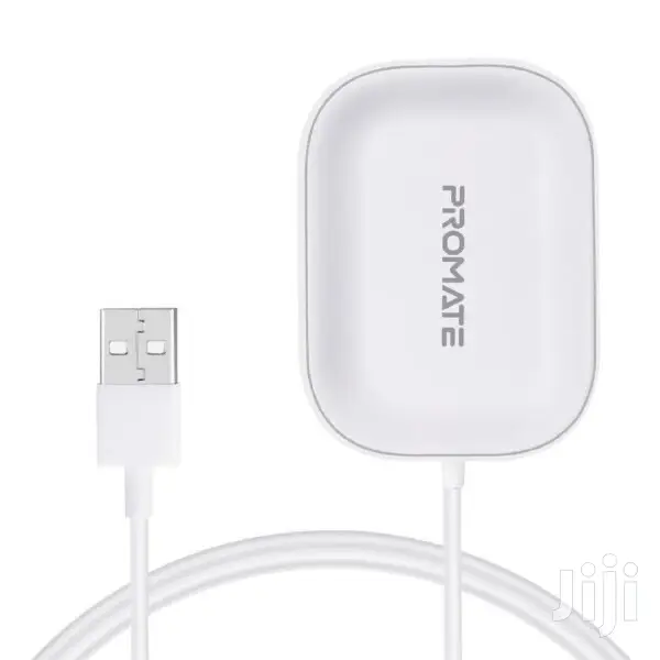 Promate Aurapod-1 Wireless Charger for Apple Airpods(White)