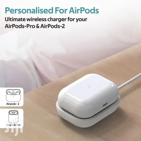 Promate Aurapod-1 Wireless Charger for Apple Airpods(White)
