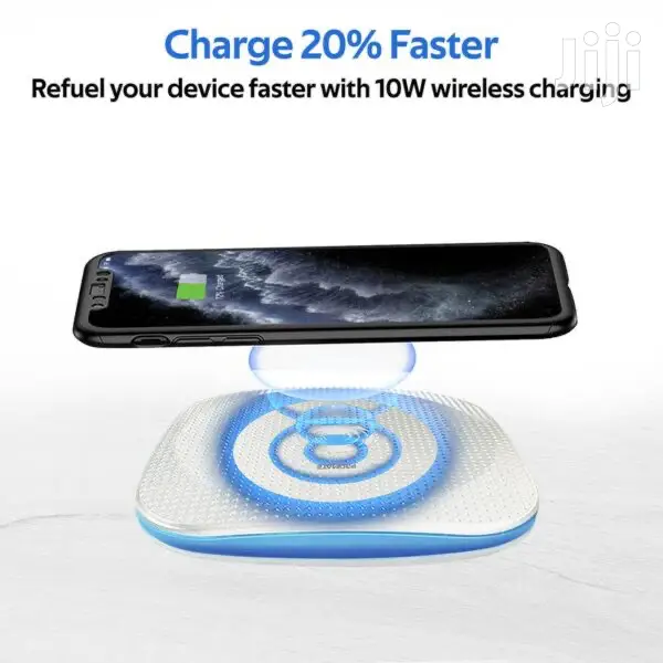 Promate Aurapad-4 10W Wireless Charging Pad(White)