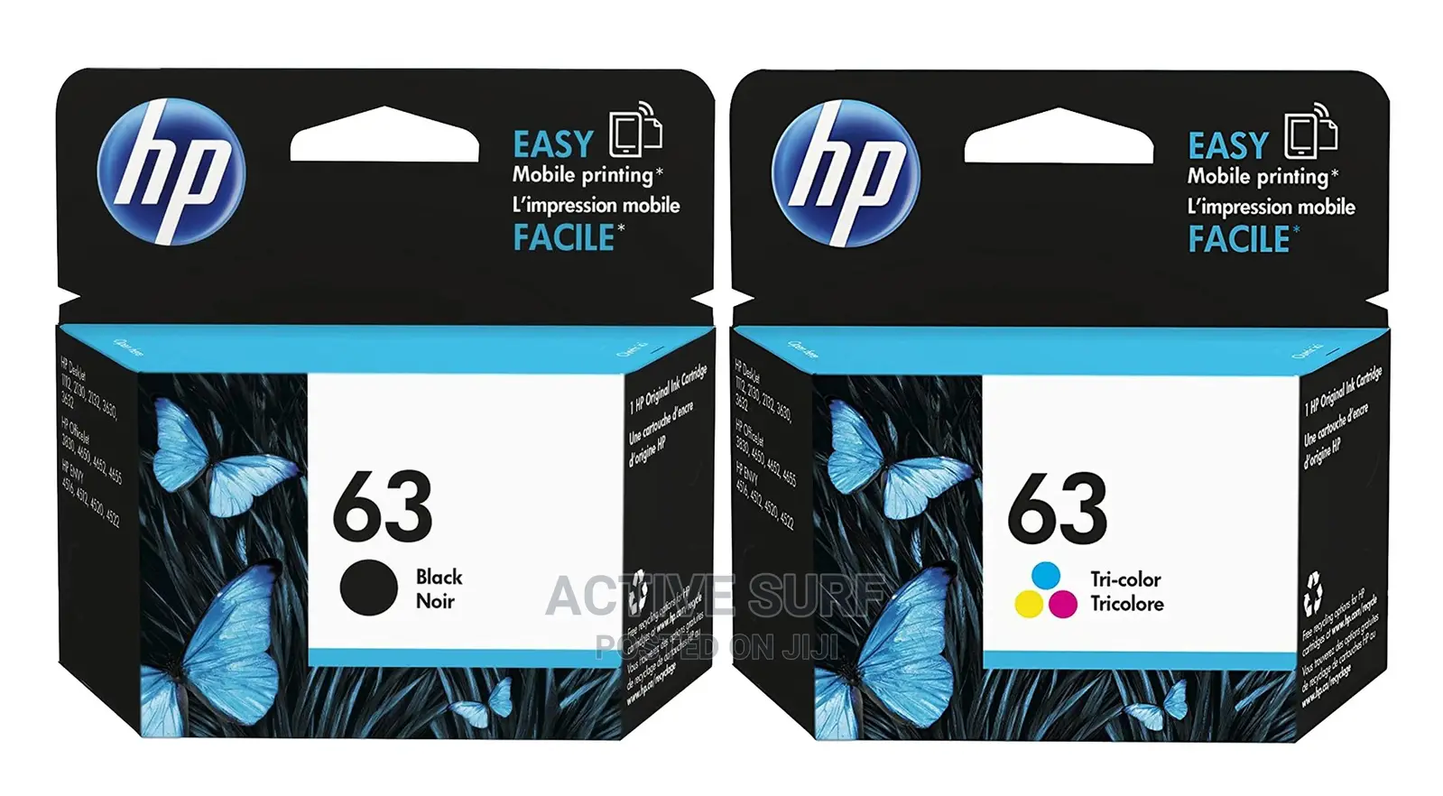 HP 63 Inkjet Cartridge.