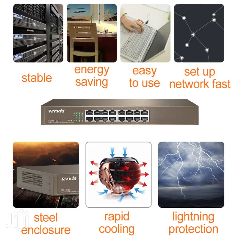 Tp Link Tef1016d 16 Port Fast Enternet Network Switch