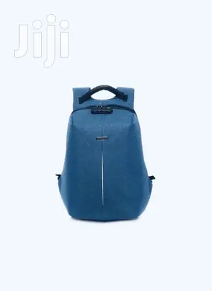 Defender-13 Anti-Theft Backpack With USB Charging Port(Blue)
