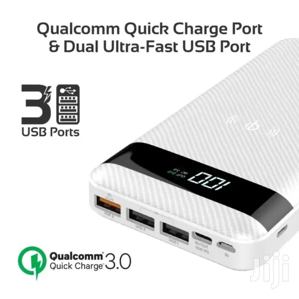 Auratank-20 Fast Wireless Power Bank With USB+ QC3.0
