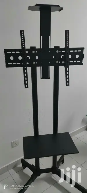 TV Stand Bracket Portable / Mobile TV Stand With Roller