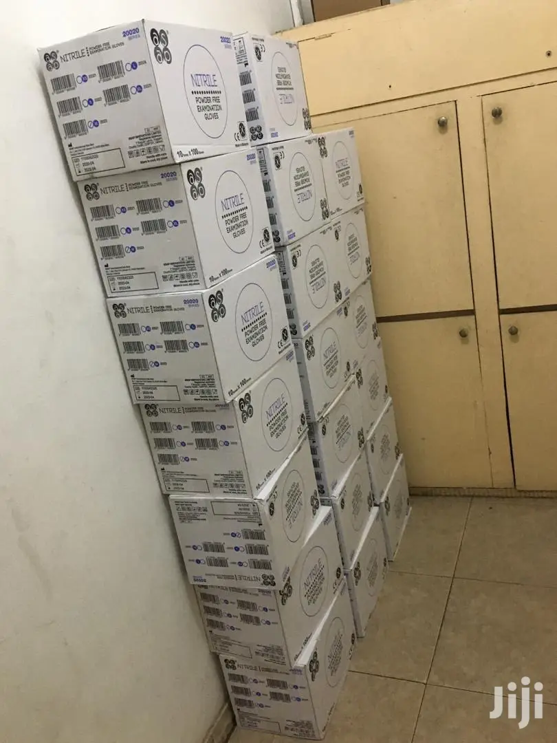 Blue Nitrile Gloves Powder Free Original Long Lasting