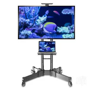 Strong Home Flat Mobile TV Media Stand Cart For 32-70"