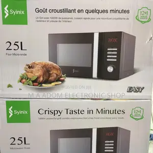 Syinix Digital Grill-Combo Microwave Oven – 25L Black *%}{