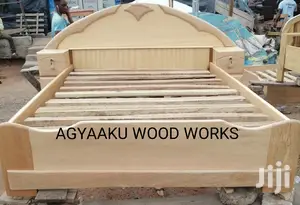 Two Side Cabinets Double Bed